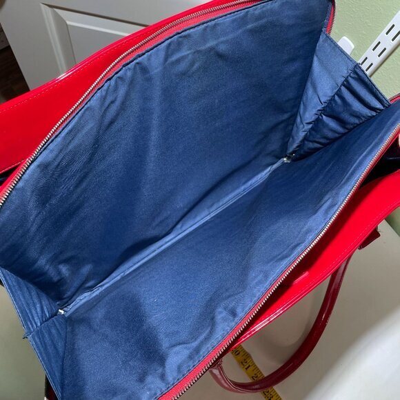 My Best Friend Is A Bag Laptop Patent Leather Snakeskin Red Large‎ - Picture 11 of 16